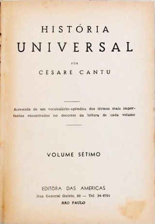 História Universal - Vol. 7