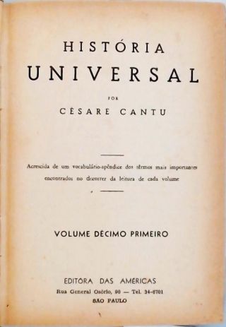 História Universal - Vol. 11