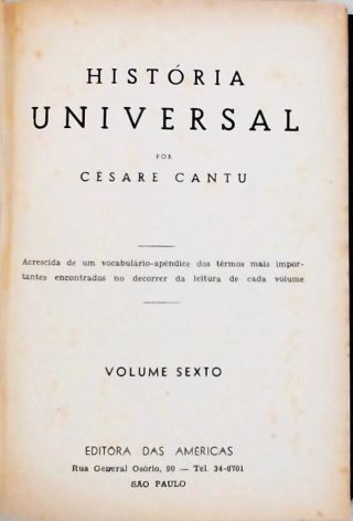 História Universal - Vol. 6