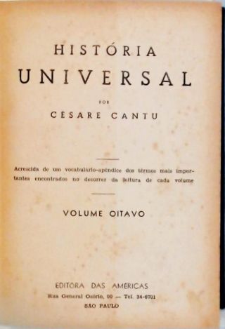 História Universal - Vol. 8