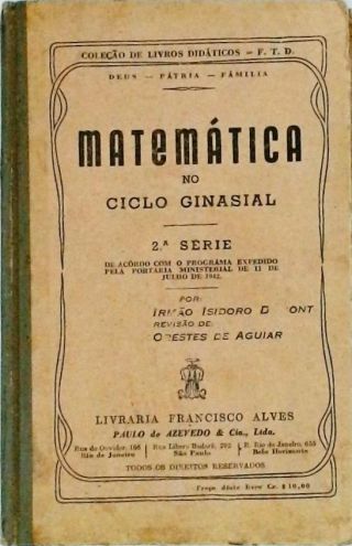 Matemática no Ciclo Ginasial - 2ª Série