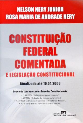 Constituição Federal Comentada E Legislação Constitucional