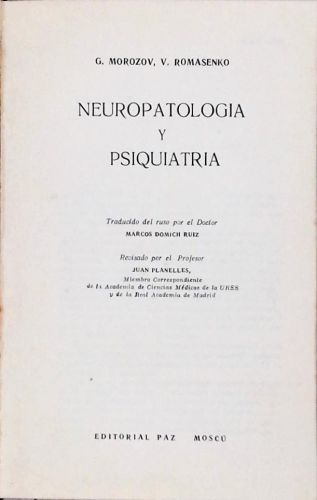 Neuropatologia Y Psiquiatria