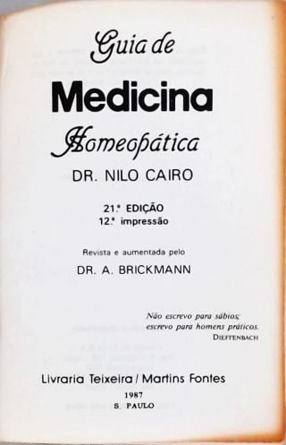 Guia de Medicina Homeopática