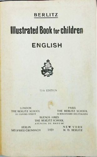 Illustrated Book For Children - English