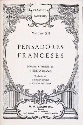 Pensadores Franceses - Vol. 12
