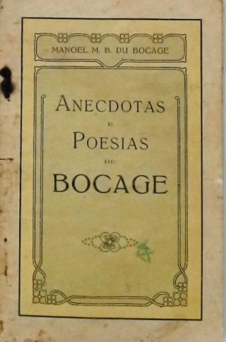 Anecdotas e Poesias de Bocage