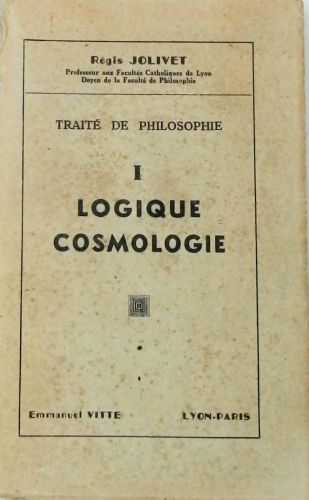 Logique Cosmologie I
