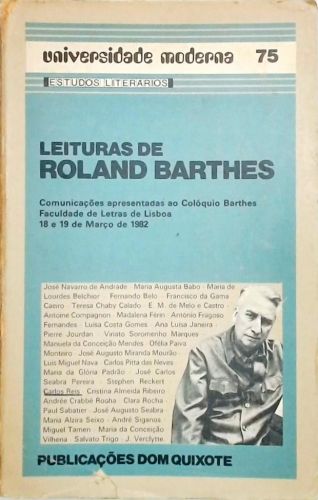 Leituras de Roland Barthes