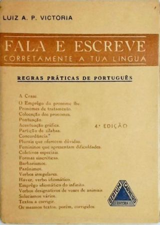 Fala e Escreve Corretamente a tua Lingua