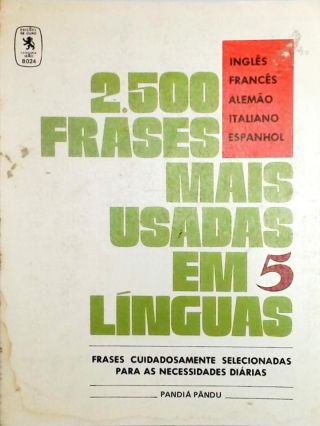 2500 frases mais usadas em 5 linguas