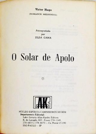 O Solar De Apolo
