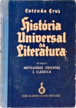 História Universal da Literatura - Vol. 1