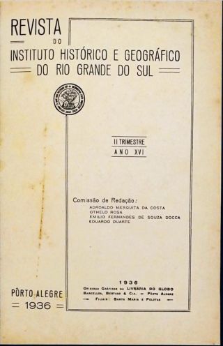 Revista do Instituto Histórico e Geográfico do Rio Grande do Sul