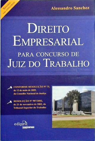 Direito empresarial para concurso de juiz do trabalho