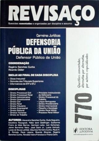 Revisaço - Carreiras Jurídicas - Defensoria Pública da União