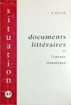 Documents litteraires de lepoque romantique