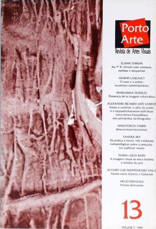 Porto Arte, Revista de Artes Visuais (vol. 7, n. 13 junho de 1990)