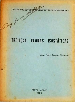 Treliças Planas Isostáticas