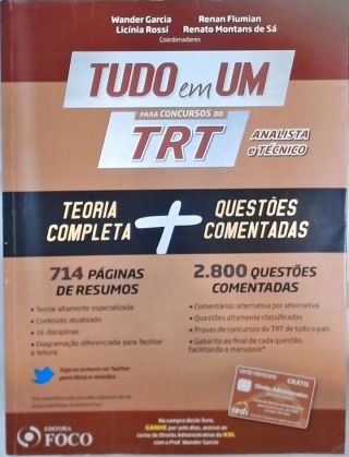 Tudo em Um para Concursos do TRT 