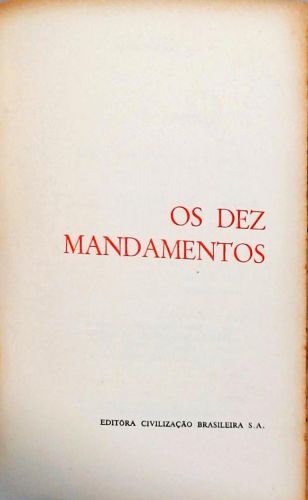 Os Dez Mandamentos