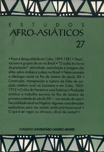 Estudos Afro- Asiáticos (Número 27)