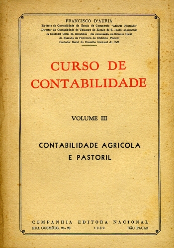 Curso de Contabilidade (Volume 3)