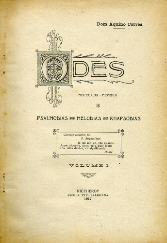 Odes (Volume 1)