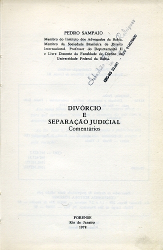 Divórcio e Separação Judicial