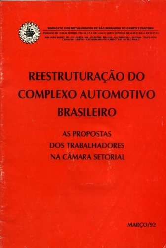Reestruturação do Complexo Automotivo Brasileiro