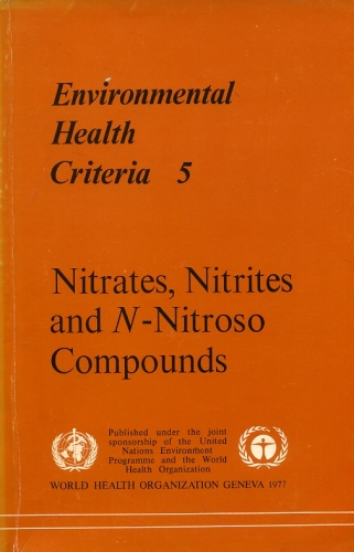 Nitrates, Nitrites and N- Nitroso Compounds (Nitratos e Compostos de Nitrato)