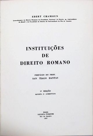 Instituições de Direito Romano