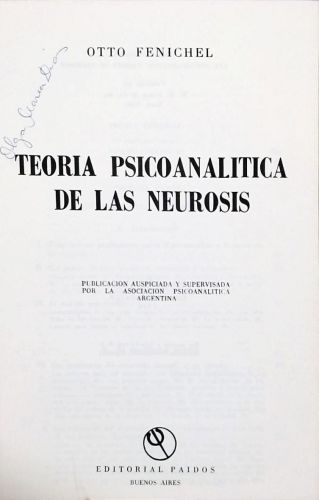 Teoria Psicoanalítica de las Neurosis