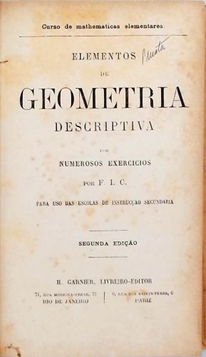 Elementos de Geometria Descriptiva