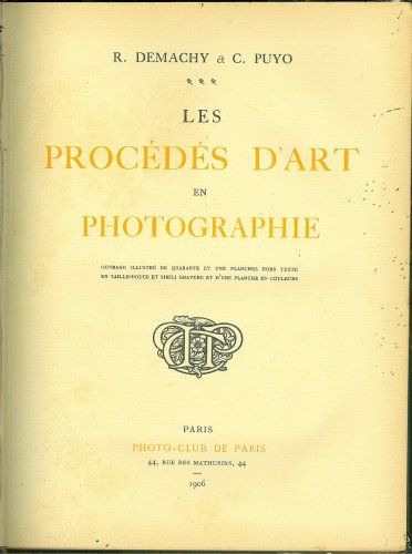 Les Procédés d Art en Photographie (Procedimentos Artísticos na Fotografia)