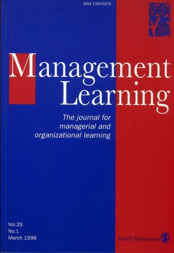 Management Learning (Vol 29 - nº1)