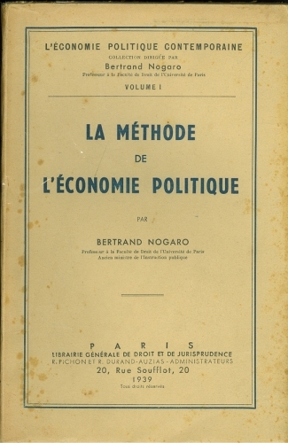 La Méthode de l Économie Politique (Método de Economia Política)