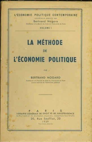 La Méthode de l Économie Politique (Método de Economia Política)