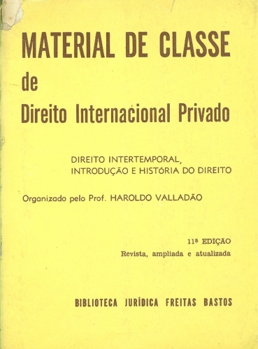 Material de Classe de Direito Internacional Privado