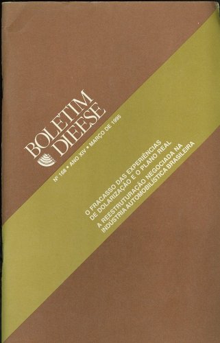 Boletim DIEESE (Nº 168 Ano XIV)