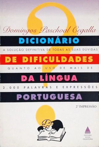 Dicionário De Dificuldades Da Língua Portuguesa (1999)
