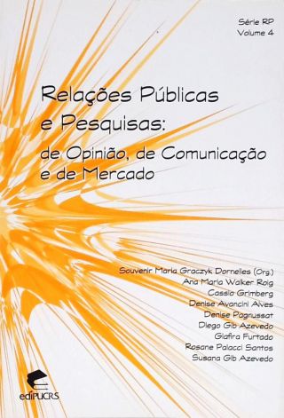 Relações Públicas e Pesquisas - De Opinião, de Comunicaçõ e de Mercado