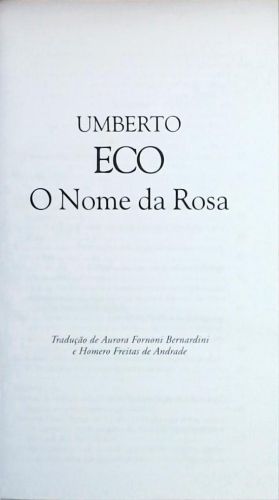 O Nome da Rosa