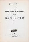 Tratado Superior de Contabilidad sobre Balances e Inventarios