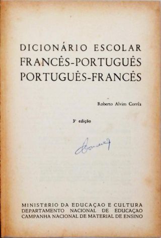 Dicionário Escolar Francês-Português / Português-Francês