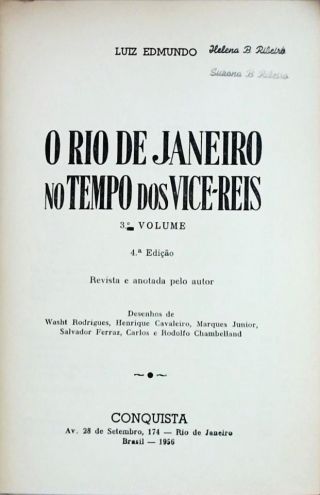 O Rio de Janeiro no Tempo dos Vice-Reis - Vol. 3