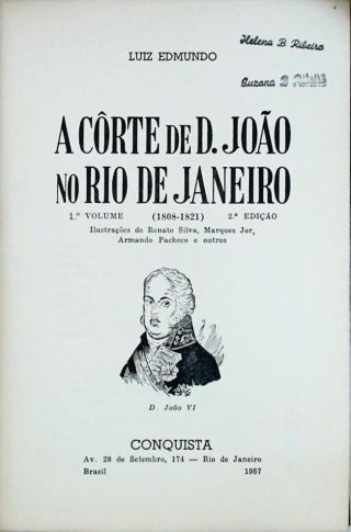 A Côrte de D. João no Rio de Janeiro 1808-1821