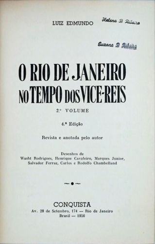 O Rio de Janeiro no Tempo dos Vice-Reis - Vol. 2
