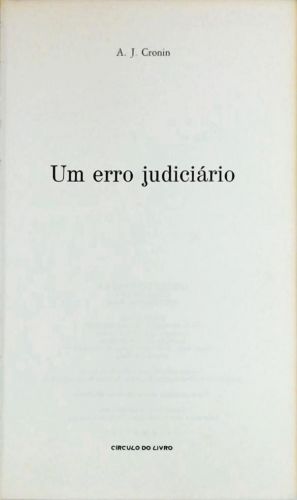 Um Erro Judiciário