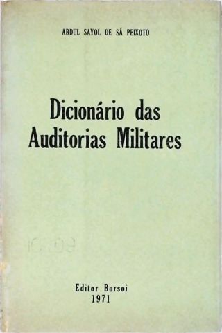 Dicionário das Auditorias Militares